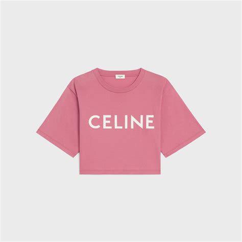 celine t shirt pink|Celine t shirt authentic.